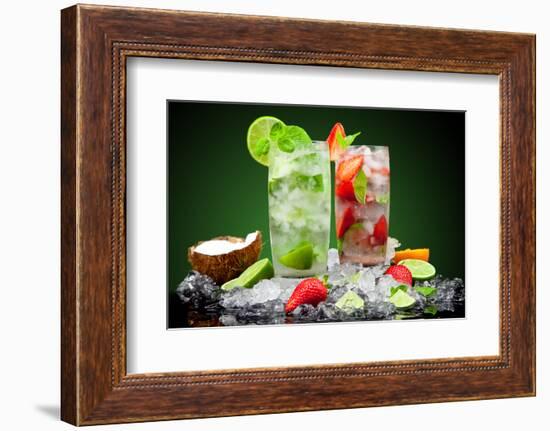 Fruit Cocktail With Dark Background-Jag_cz-Framed Photographic Print