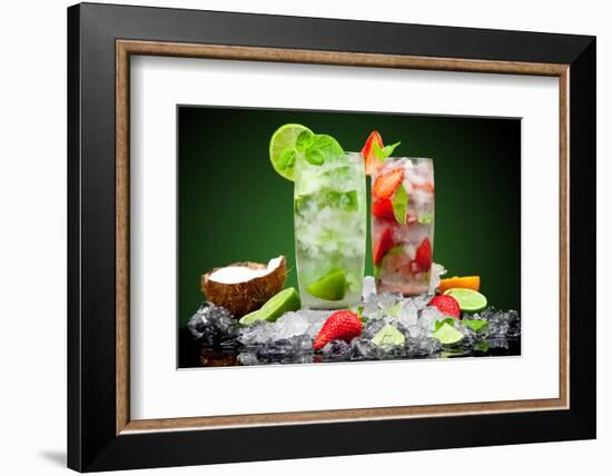 Fruit Cocktail With Dark Background-Jag_cz-Framed Photographic Print