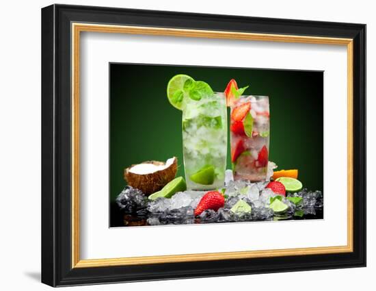 Fruit Cocktail With Dark Background-Jag_cz-Framed Photographic Print