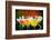 Fruit Cocktails On Black Background-Kesu01-Framed Photographic Print