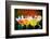 Fruit Cocktails On Black Background-Kesu01-Framed Photographic Print