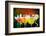 Fruit Cocktails On Black Background-Kesu01-Framed Photographic Print