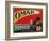 Fruit Crate Labels: Omak Brand Fancy Apples; Omak Fruit Growers-null-Framed Art Print