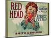 Fruit Crate Labels: Red Head Apples; Distributed by Smith and Holden, New York-null-Mounted Art Print