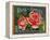 Fruit Crate Labels: Rose Brand Apples; Wenatchee Produce Company-null-Framed Stretched Canvas