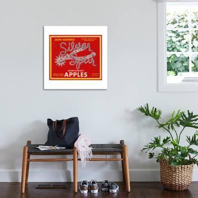 fruit crate labels silver spur northwest apples art print by art com