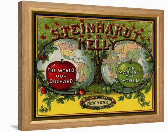 Fruit Crate Labels: Steinhardt and Kelly; New York, New York-null-Framed Stretched Canvas