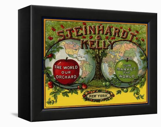 Fruit Crate Labels: Steinhardt and Kelly; New York, New York-null-Framed Stretched Canvas