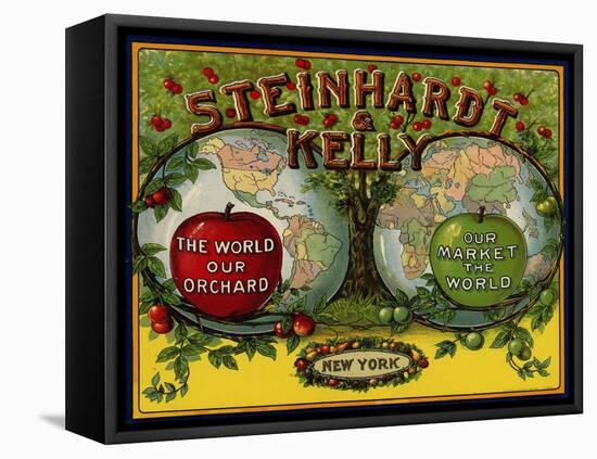 Fruit Crate Labels: Steinhardt and Kelly; New York, New York-null-Framed Stretched Canvas