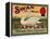 Fruit Crate Labels: Swan Brand Extra Fancy Apples; Perham Fruit Company-null-Framed Stretched Canvas