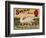 Fruit Crate Labels: Swan Brand Extra Fancy Apples; Perham Fruit Company-null-Framed Art Print