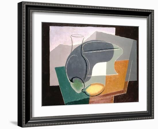 Fruit-Dish and Carafe, 1927-Juan Gris-Framed Giclee Print