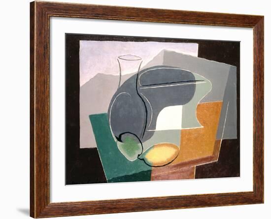 Fruit-Dish and Carafe, 1927-Juan Gris-Framed Giclee Print