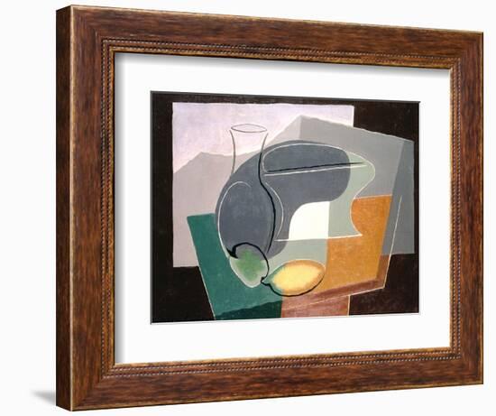 Fruit-Dish and Carafe, 1927-Juan Gris-Framed Giclee Print