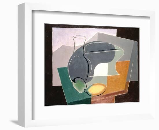Fruit-Dish and Carafe, 1927-Juan Gris-Framed Giclee Print