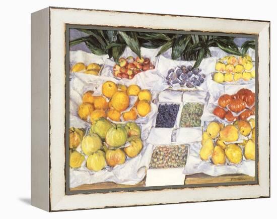 Fruit Displayed on a Stand, 1881-Gustave Caillebotte-Framed Premier Image Canvas