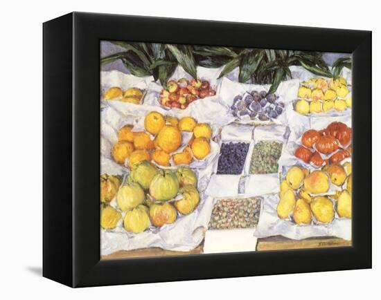 Fruit Displayed on a Stand, 1881-Gustave Caillebotte-Framed Premier Image Canvas