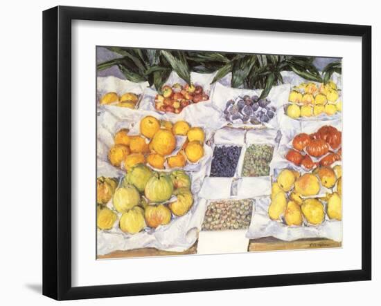 Fruit Displayed on a Stand, 1881-Gustave Caillebotte-Framed Giclee Print