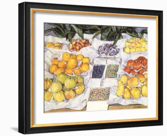 Fruit Displayed on a Stand, 1881-Gustave Caillebotte-Framed Giclee Print