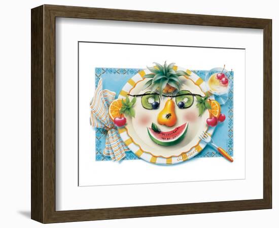 Fruit Face Plate-Renate Holzner-Framed Premium Giclee Print