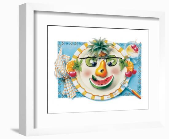 Fruit Face Plate-Renate Holzner-Framed Premium Giclee Print