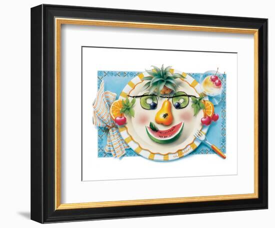 Fruit Face Plate-Renate Holzner-Framed Premium Giclee Print