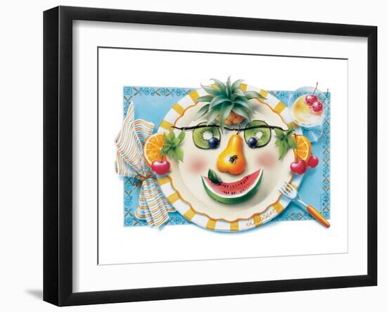 Fruit Face Plate-Renate Holzner-Framed Art Print