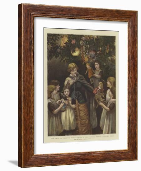 Fruit from the Christmas Tree, a Sketch at the Foundling Hospital, Guildford Street-Arthur Hopkins-Framed Giclee Print