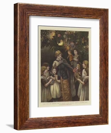 Fruit from the Christmas Tree, a Sketch at the Foundling Hospital, Guildford Street-Arthur Hopkins-Framed Giclee Print