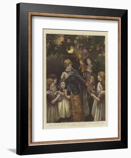 Fruit from the Christmas Tree, a Sketch at the Foundling Hospital, Guildford Street-Arthur Hopkins-Framed Giclee Print