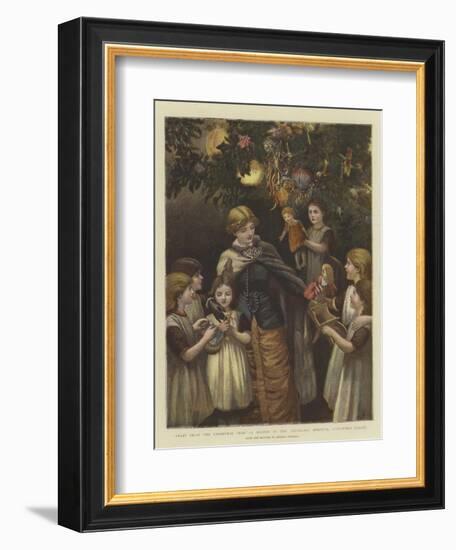 Fruit from the Christmas Tree, a Sketch at the Foundling Hospital, Guildford Street-Arthur Hopkins-Framed Giclee Print