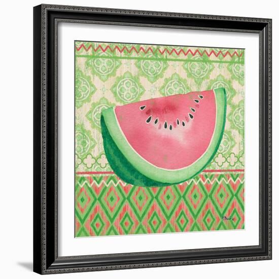 Fruit Ikat II-Paul Brent-Framed Art Print