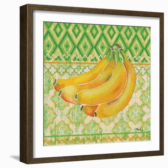 Fruit Ikat III-Paul Brent-Framed Art Print