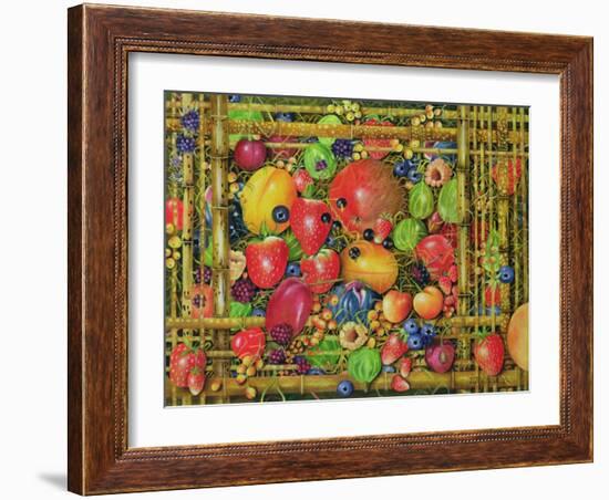 Fruit in Bamboo Box, 1999-E.B. Watts-Framed Giclee Print