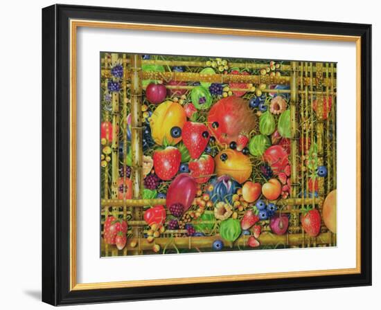 Fruit in Bamboo Box, 1999-E.B. Watts-Framed Giclee Print