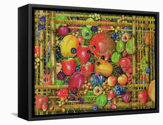 Fruit in Bamboo Box, 1999-E.B. Watts-Framed Premier Image Canvas