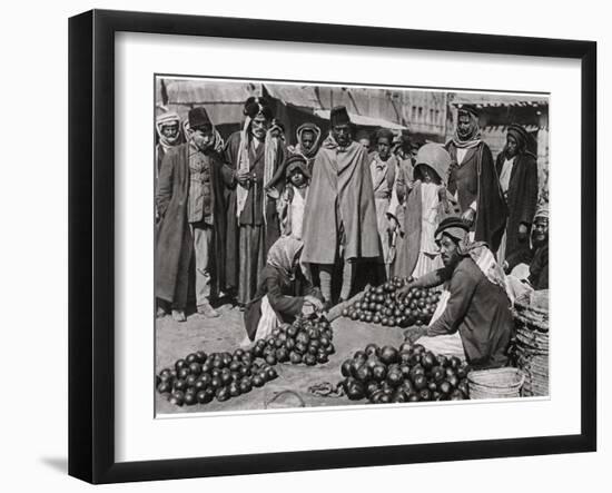 Fruit Market in Baghdad, Iraq, 1925-A Kerim-Framed Giclee Print