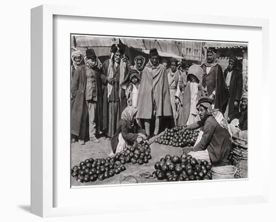 Fruit Market in Baghdad, Iraq, 1925-A Kerim-Framed Giclee Print