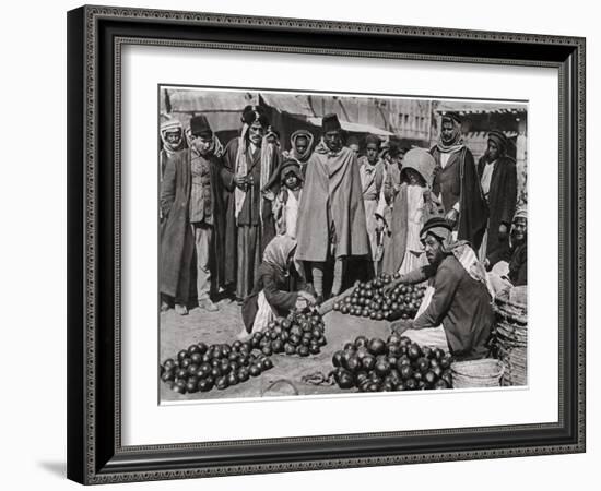 Fruit Market in Baghdad, Iraq, 1925-A Kerim-Framed Giclee Print