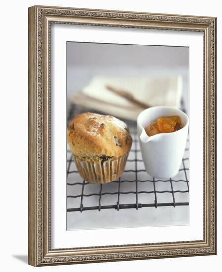 Fruit Muffin and a Pot of Apricot Jam-Jean Cazals-Framed Photographic Print