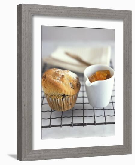 Fruit Muffin and a Pot of Apricot Jam-Jean Cazals-Framed Photographic Print