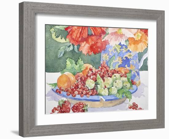 Fruit on a Plate, 2014-Jennifer Abbott-Framed Giclee Print