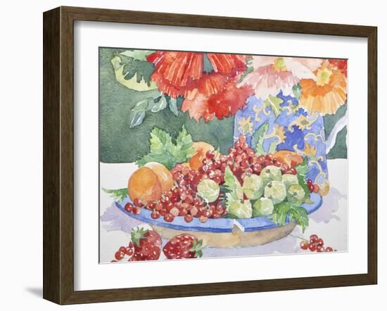 Fruit on a Plate, 2014-Jennifer Abbott-Framed Giclee Print