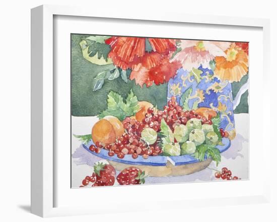 Fruit on a Plate, 2014-Jennifer Abbott-Framed Giclee Print