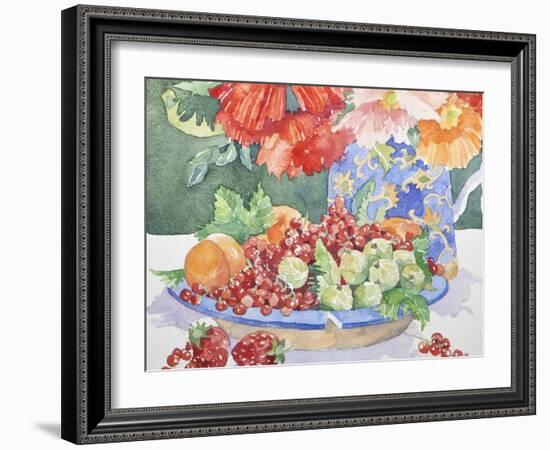 Fruit on a Plate, 2014-Jennifer Abbott-Framed Giclee Print