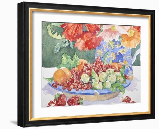 Fruit on a Plate, 2014-Jennifer Abbott-Framed Giclee Print