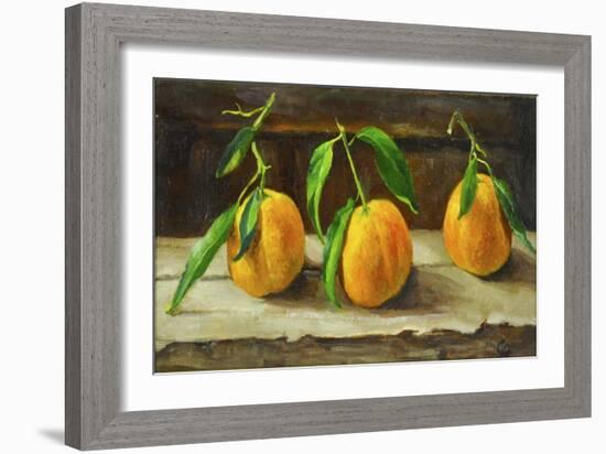 fruit on a shelf-Cristiana Angelini-Framed Giclee Print