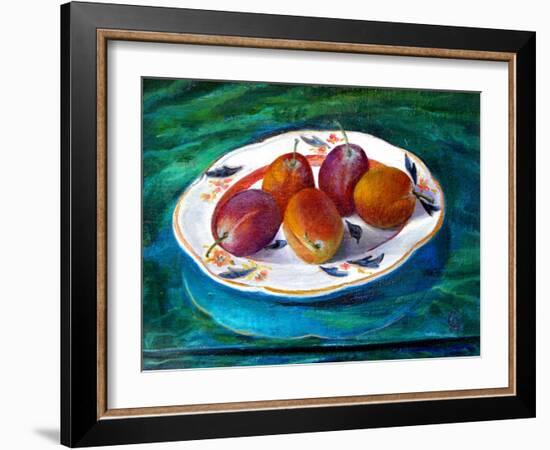 Fruit on a Staffordshire Dish, 2013-Cristiana Angelini-Framed Giclee Print