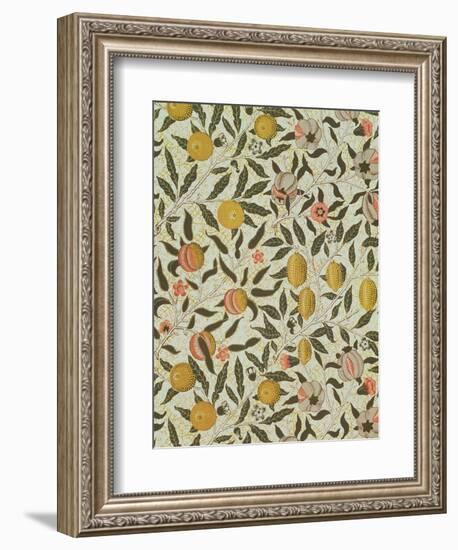 Fruit or Pomegranate Wallpaper Design-William Morris-Framed Premium Giclee Print