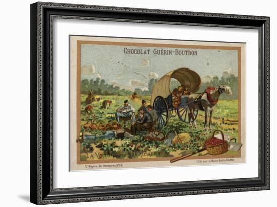 Fruit Pickers' Wagon-null-Framed Giclee Print